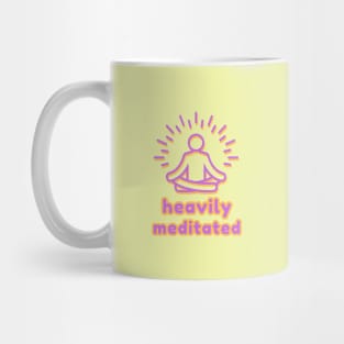 Heavily Meditated Yoga Design Mug